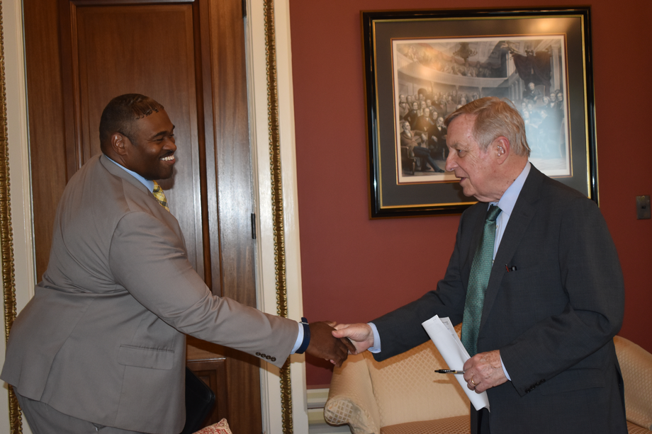 DURBIN MEETS WITH FEDERAL LAW ENFORCEMENT OFFICERS ASSOCIATION